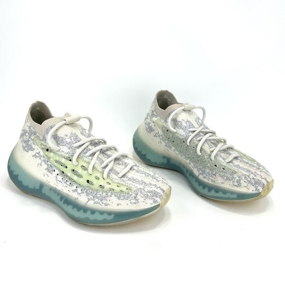 Yeezy Adidas Boost 380 GW0304 Women Sneaker Sz 10 Alien Blue Reflective Mid-Top - Picture 9 of 16